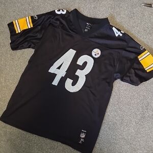 Pittsburgh Steelers Reebok Black NFL Jersey Polamalu #43